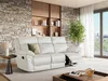 Vente-unique - Relaxsofa 3-Sitzer - Büffelleder - Elfenbein - PAKITA Bild 3