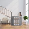 Relaxdays Graues Absperrgitter mit Tür 92 cm hoch Bild 3
