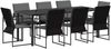 vidaXL Garten Essgruppe 9 pcs Schwarz und Anthrazit 200 x 80 x 73 cm 3448906 Bild 2