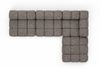 Kaiser Möbel Ecksofa L-form, Wohnlandschaft für Wohnzimmer, Bouclé-Stoff Abriamo, Selia, Ecksofa, Modernes L-Design,Weiche, abgerundete Formen,Trendiger Bouclé-Stoff Bild 4