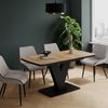 Esstisch Fenaro Goldkraft Eiche/Schwarz 120 x 80 cm ausziehbar Vicco Bild 3