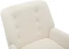 Vente-unique - SERINO Sessel Stoff Weiß - B 68 cm x H 79 cm x L 65 cm Bild 4