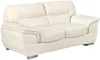 Vente-unique - THIBAULT Sofa and armchair set Leder Weiß - B 93 cm x H 87 cm x L 115 cm168 cm210 cm Bild 2