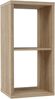 Raumteilerregal >MAURO< in Sonoma Eiche Dekor - 39,5x72,8x32,9cm (BxHxT) Bild 3
