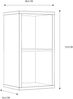 Raumteilerregal >MAURO< in Sonoma Eiche Dekor - 39,5x72,8x32,9cm (BxHxT) Bild 5