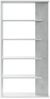 Anbauregal >ALIDA< Bücherregal, Zementgrau Dekor - 90x180x25 (BxHxT) Bild 5