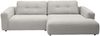 KAWOLA Sofa MIKA Ecksofa Cord hellgrau Longchair rechts 86 x 167 x 276 cm Bild 4