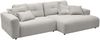KAWOLA Sofa MIKA Ecksofa Cord hellgrau Longchair rechts 86 x 167 x 276 cm Bild 3