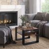 Couchtisch Helm Antikholz 65.6 x 55.8 cm mit Ablage Vicco Bild 4