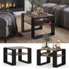 Couchtisch Helm Antikholz 65.6 x 55.8 cm mit Ablage Vicco Bild 2