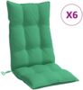 vidaXL Hochlehner-Auflagen 6 Stk. Grün Oxford-Gewebe 377619 Bild 2