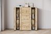 Home affaire Highboard Caro, modernes Design mit Glaseinsätzen, Breite 120 cm (1 St), grifflose Fronten mit Push-to-Open, höhenverstellbare Einlegeböden Bild 3
