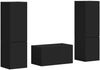 vidaXL TV-Schrankset 5 pcs Schwarz Holzwerkstoff 3409097 Bild 2
