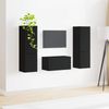 vidaXL TV-Schrankset 5 pcs Schwarz Holzwerkstoff 3409097 Bild 4