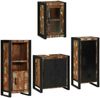 vidaXL Badezimmermöbel-Set mit Regal 4 pcs Mehrfarbig Massives Altholz 3305691 Bild 3
