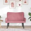 vidaXL 2-Sitzer Sofa Rosa 115 x 61 x 87 cm Samt (V) 42028953 Bild 3