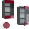Küchenglasschrank Fame-Line Bordeaux Hochglanz 40 cm Vicco Bild 5