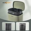 MAXCRAFT Mülleimer / Treteimer mit Soft Close Deckel - 50 Liter in Grün Bild 3