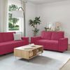 vidaXL 2-tlg. Sofagarnitur mit Kissen Weinrot Samt 3324704 Bild 1