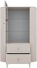 Ovalio Vitrine Typ 112 Standvitrine Schublade Modern Wohnzimmer Farbwahl Sandbeige, Cremona-Eiche und Dunin-Eiche Bild 5