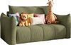 WFL GROUP Kindersofa Lilo Jugendsofa mit Schlaffunktion & Bettkasten, Schlaffläche 120 × 150 cm, 2-Sitzer, kleine Couch aus weichem Cordstoff fürs Jugendzimmer Bild 2