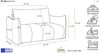 WFL GROUP Kindersofa Lilo Jugendsofa mit Schlaffunktion & Bettkasten, Schlaffläche 120 × 150 cm, 2-Sitzer, kleine Couch aus weichem Cordstoff fürs Jugendzimmer Bild 3