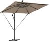 Sonnenschirm, Gartenschirm Taupe 249 x 249 x 250 cm Polyester und Aluminium Bild 5