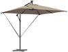 Sonnenschirm, Gartenschirm Taupe 249 x 249 x 250 cm Polyester und Aluminium Bild 3