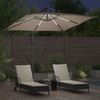 Sonnenschirm, Gartenschirm Taupe 249 x 249 x 250 cm Polyester und Aluminium Bild 4