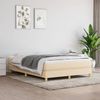 vidaXL Polsterbett, Stoff, 25,0 cm, Creme, 140x200 cm, mit Lattenrost, Natur Bild 1