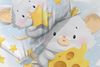 Baby Bettwäsche Set mit Maus & Käse 2 tlg. 100x135 cm 100% Baumwolle Bild 2