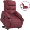 vidaXL Relaxsessel mit Aufstehhilfe Elektrisch Weinrot Stoff 3206666 Bild 2