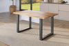 SAM® Esstisch Thoran, Holz-Optik Wildeiche, U-Metallgestell, Baumkante Bild 5