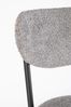Esszimmerstuhl Allimud aus Boucle-Stoff, modern gepolstert, grau, Metallgestell schwarz Bild 5