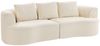 HOMCOM Sofa 260cm Couch im Wolken-Design, Gepolstert Loungesofa 1 Teile, Kompressionssofa, moderne Optik, inklusive Kissen Bild 2