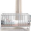 roba Gitterbettt 70 x 140 - 3-fach höhenverstellbar - 3 Schlupfsprossen - Babybett umbaubar - Holz taupe Bild 5