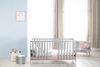 roba Gitterbettt 70 x 140 - 3-fach höhenverstellbar - 3 Schlupfsprossen - Babybett umbaubar - Holz taupe Bild 4