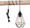 LED Pendelleuchte, Metallgeflecht schwarz, L 200 cm Bild 4