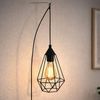 LED Pendelleuchte, Metallgeflecht schwarz, L 200 cm Bild 2