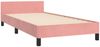 Einzelbettgestell Design für Erwachsene mit Kopfteil Rosa 80x200 cm Samt d3211e Bild 5