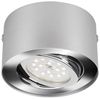 Briloner Leuchten Deckenleuchte LED Deckenlampe Extra-Warmweiß schwenkbar 3000K, LED fest integriert, 2700K - Extra Warmweiß, Reflektor schwenkbar, silber, LED, Warmweiß 3000K, 5W - 470 lm Bild 2