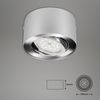 Briloner Leuchten Deckenleuchte LED Deckenlampe Extra-Warmweiß schwenkbar 3000K, LED fest integriert, 2700K - Extra Warmweiß, Reflektor schwenkbar, silber, LED, Warmweiß 3000K, 5W - 470 lm Bild 4