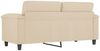 vidaXL 2-Sitzer-Sofa Creme 140 cm Mikrofasergewebe 359565 Bild 5