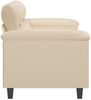 vidaXL 2-Sitzer-Sofa Creme 140 cm Mikrofasergewebe 359565 Bild 4