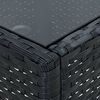vidaXL Gartentisch Schwarz 75x40x37 cm Poly Rattan 45904 Bild 3