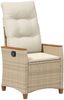 vidaXL Verstellbarer Gartenstuhl Beige und Creme 64 x 57,5 x 112 cm 42026866 Bild 4