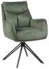 riess-ambiente 4-Fußstuhl PROMETHEUS moosgrün - Samt, Vogue Velours, Metall, Taschenfederkern (Einzelartikel, 1 St), mit 180° Drehfunktion und Autoreturn – ideal für elegante Esszimmer Bild 2