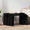 vidaXL Satztische 3 Stk. Schwarz Holzwerkstoff 858534 Bild 3