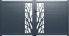 Vente-unique - LABRIT II Eingangstor Metall Grau - B 4,5 cm x H 178,5 cm x L 301 cm Bild 3