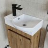 Roomart LEO Badmöbel Set– 2-teiliges Badezimmermöbel Set - Waschbecken mit Unterschrank - H 45 x B 24.5 x T 46.5 cm • Eiche Bild 5